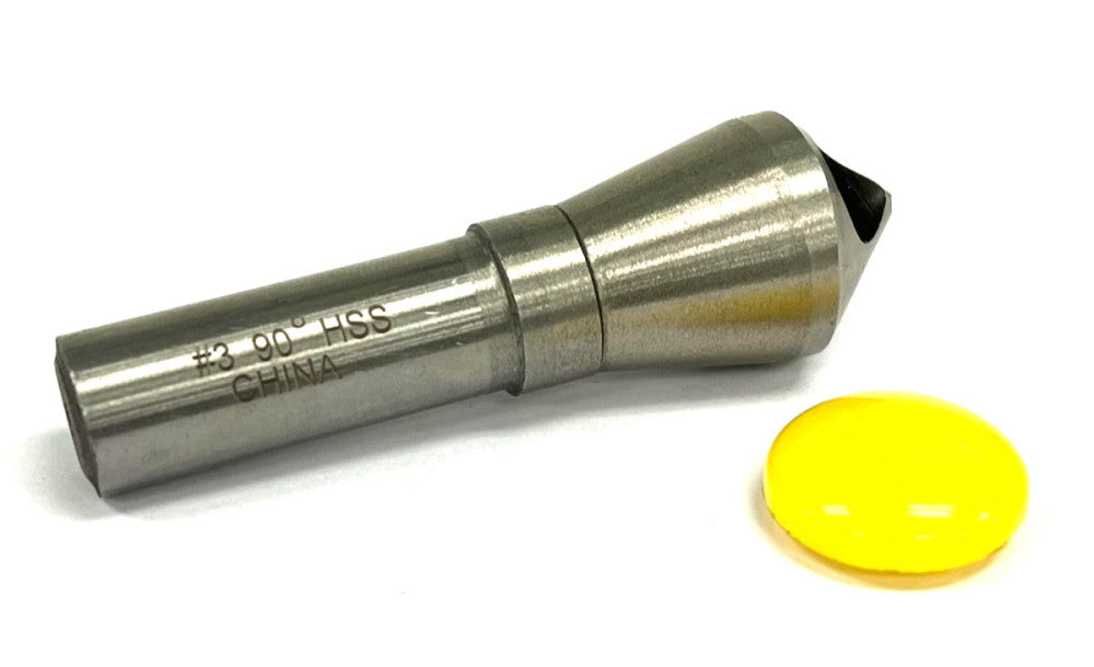 COUNTERSINK DRILL BIT #3 90 DEGREE HIGH SPEED STEEL SHANK DIA 1/2 OAL 2-3/4"
