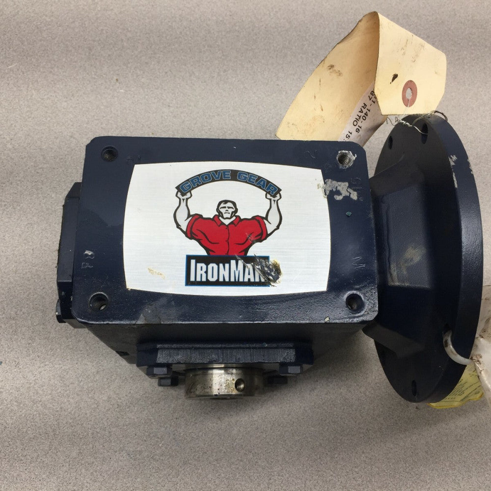 NEW NO BOX IRONMAN 15:1 RATIO 1.887 HP GEAR REDUCER GRG-HMQ-821-15-H1-140-16
