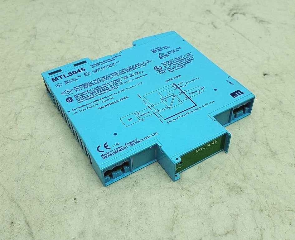 Measurement Technolog Isolating Driver For I/P Converters MTL5045 4/20mA Used
