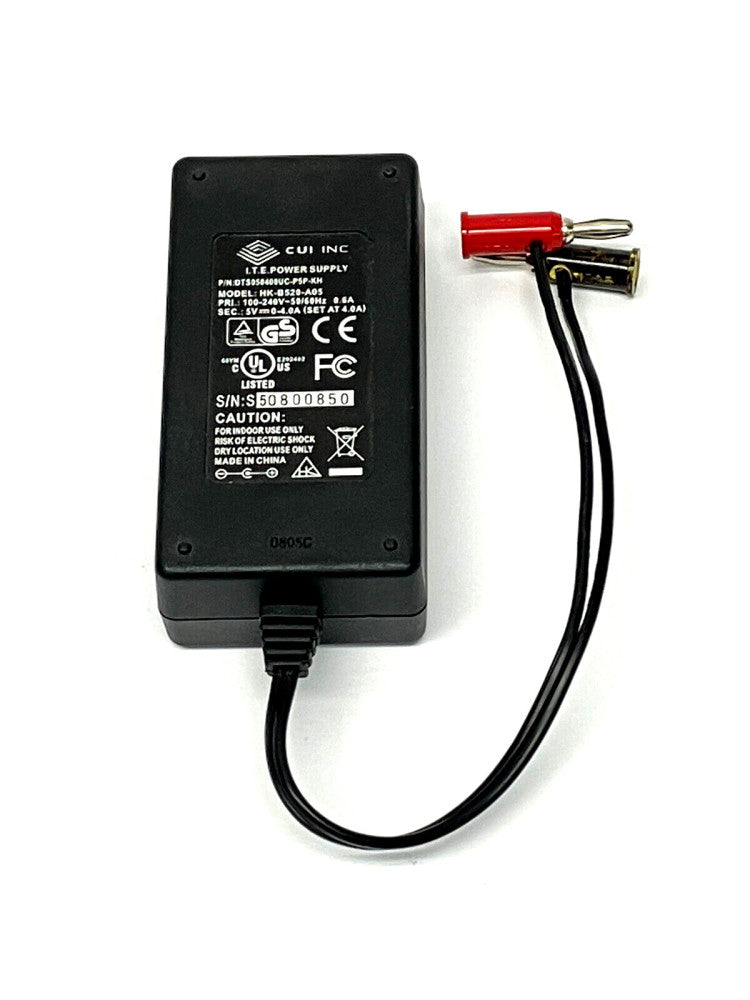 CUI DTS050400UC-P5P-KH Power Supply w/ Pomona Banana Plugs HK-B520-A05 5V