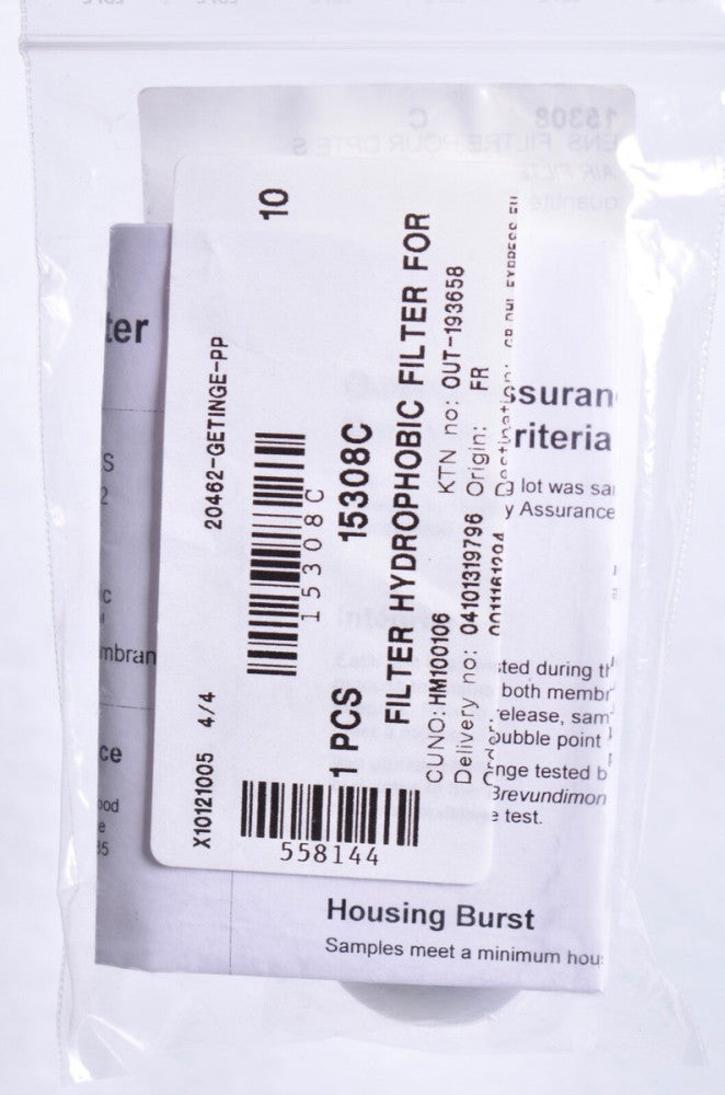 Merck Millipore Sterile Hydrophobic Fluoropre PTFE Membrane Filter  15308C