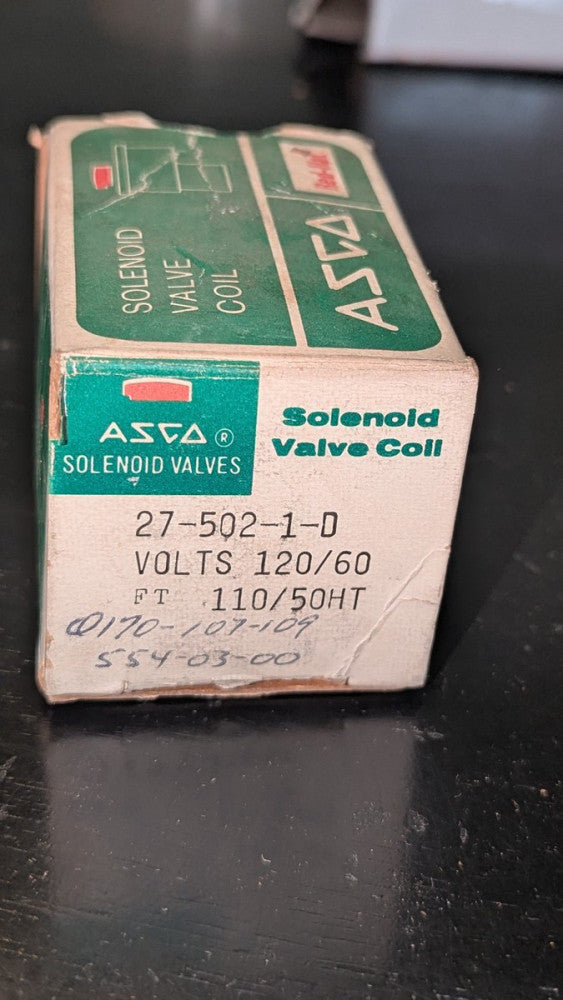 Lot of (4) ASCO 27-502-1-D Solenoid Valve Coil NOS