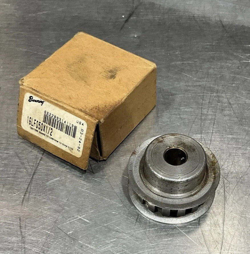 BROWNING 16LF050X1/2 TIMING BELT PULLEY 1/2" BORE NOS SURPLUS