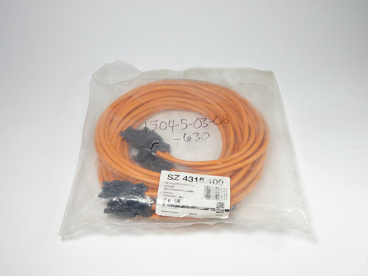 *Lot of 5* Rittal SZ 4315.100 Orange Power Connection Cable 3000mm - NEW Surp...
