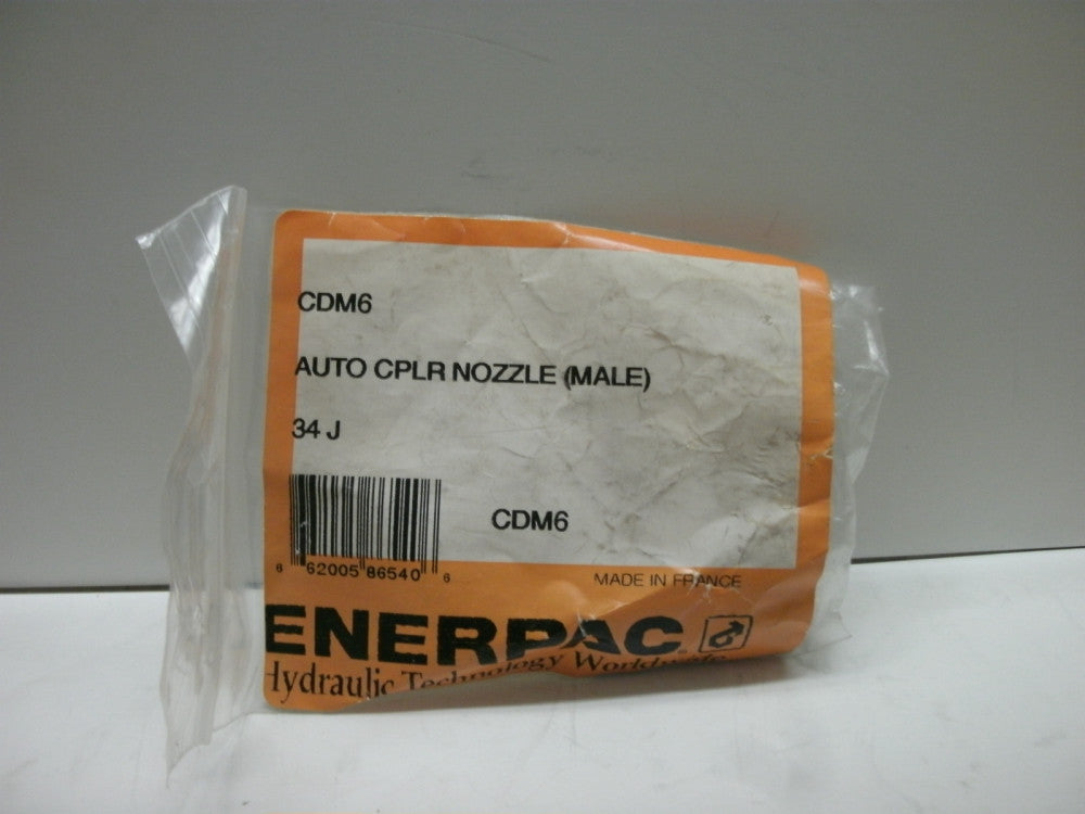 ENERPAC CDM6 AUTO COUPLER NOZZLE (MALE) NEW IN BAG