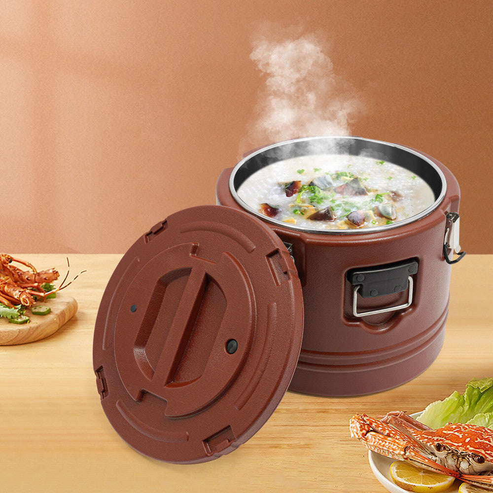 30L Insulation Food Soup Warmer Catering Box Stainless Food Pan Carrier Cooler
