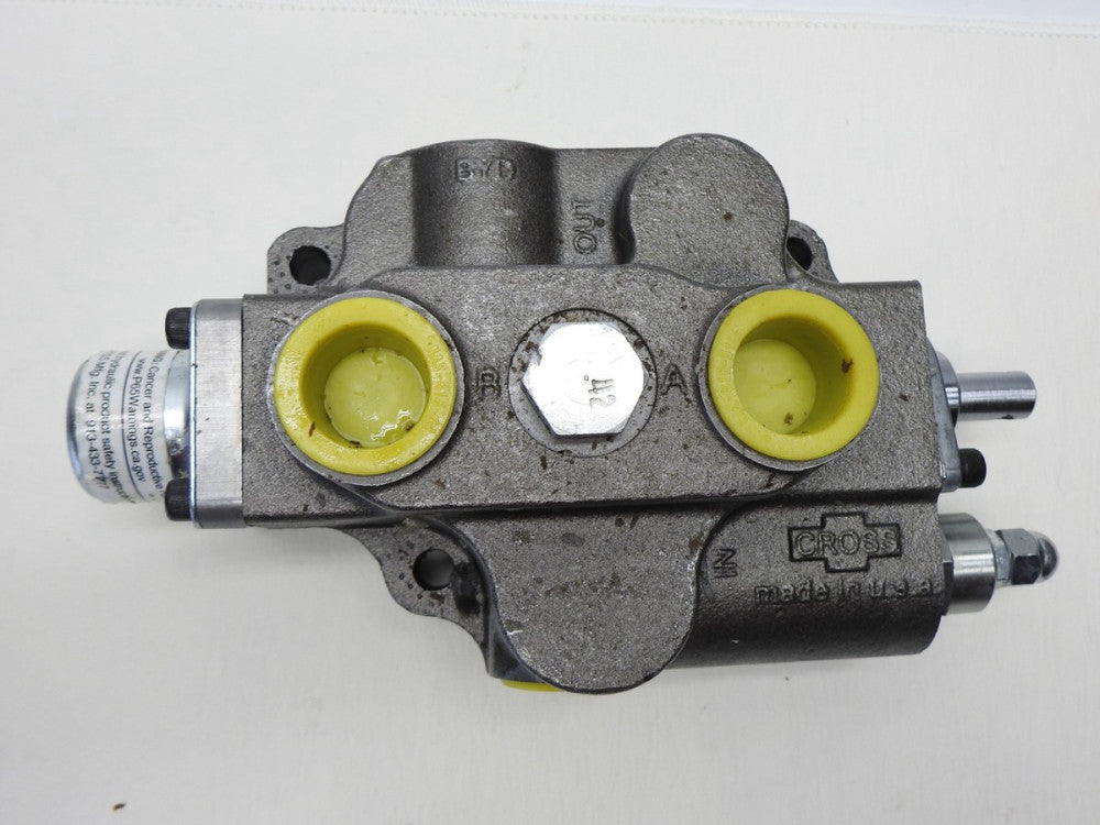 Cross 3 Pos. 4 Way Directional Hydraulic Control Valve - NOB NEW!