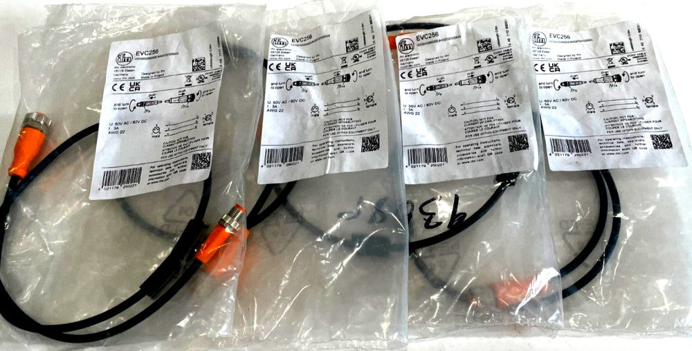NEW IFM ELECTRONIC VDOGH030MSS00,6H03STGF030MSS-EVC256 CABLE ASSEMBLY  LOT OF 4
