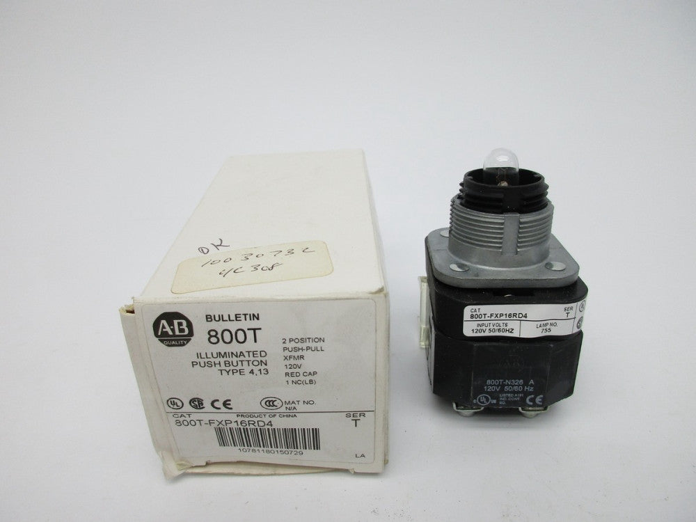 ALLEN BRADLEY 800T-FXP16RD4 SER. T (WH) (AS PICTURED) NSMP