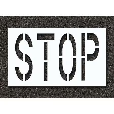 Rae Stl-108-72403 Pavement Stencil,Stop, Stl-108-72403