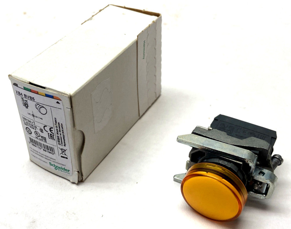 Schneider Electric XB4BVB5 Pilot Light Harmony XB4 Metal Orange 22mm