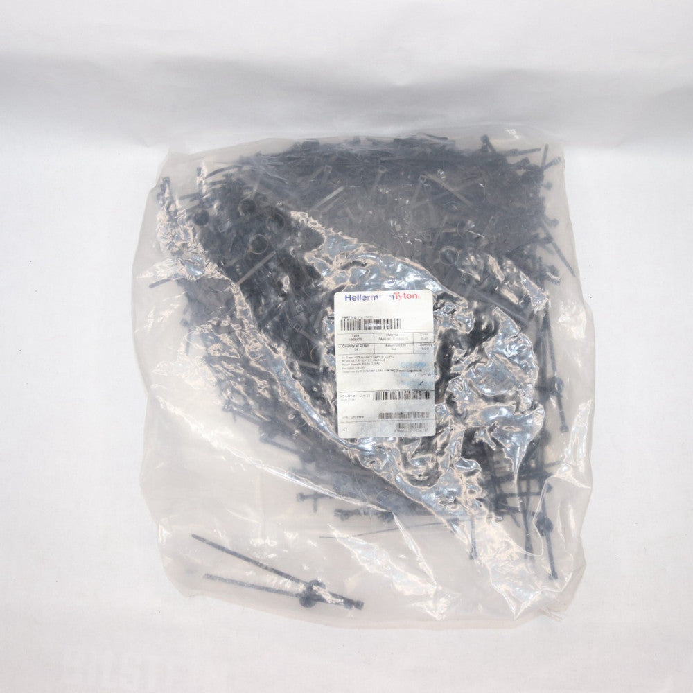 (500-Pk) HellermannTyton Cable Tie Fir Tree Mount PA66HS Black