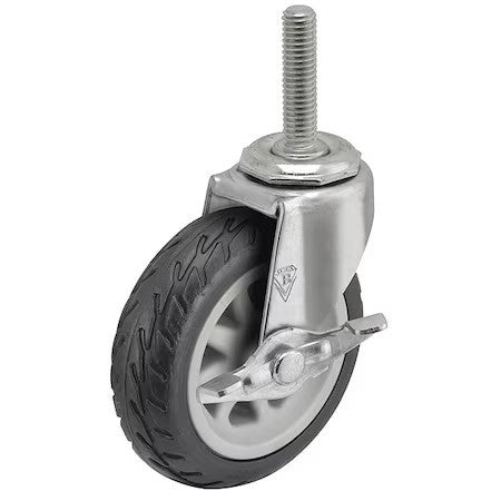 Shepherd Hardware Pre30634zn-Nomb 3" X 13/16" Rubber No-Matic Swivel Caster,
