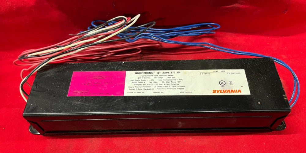 SYLVANIA QUICKTRONIC QT 2X96/277 IS ELECTRONIC BALLAST 227V 60 HZ