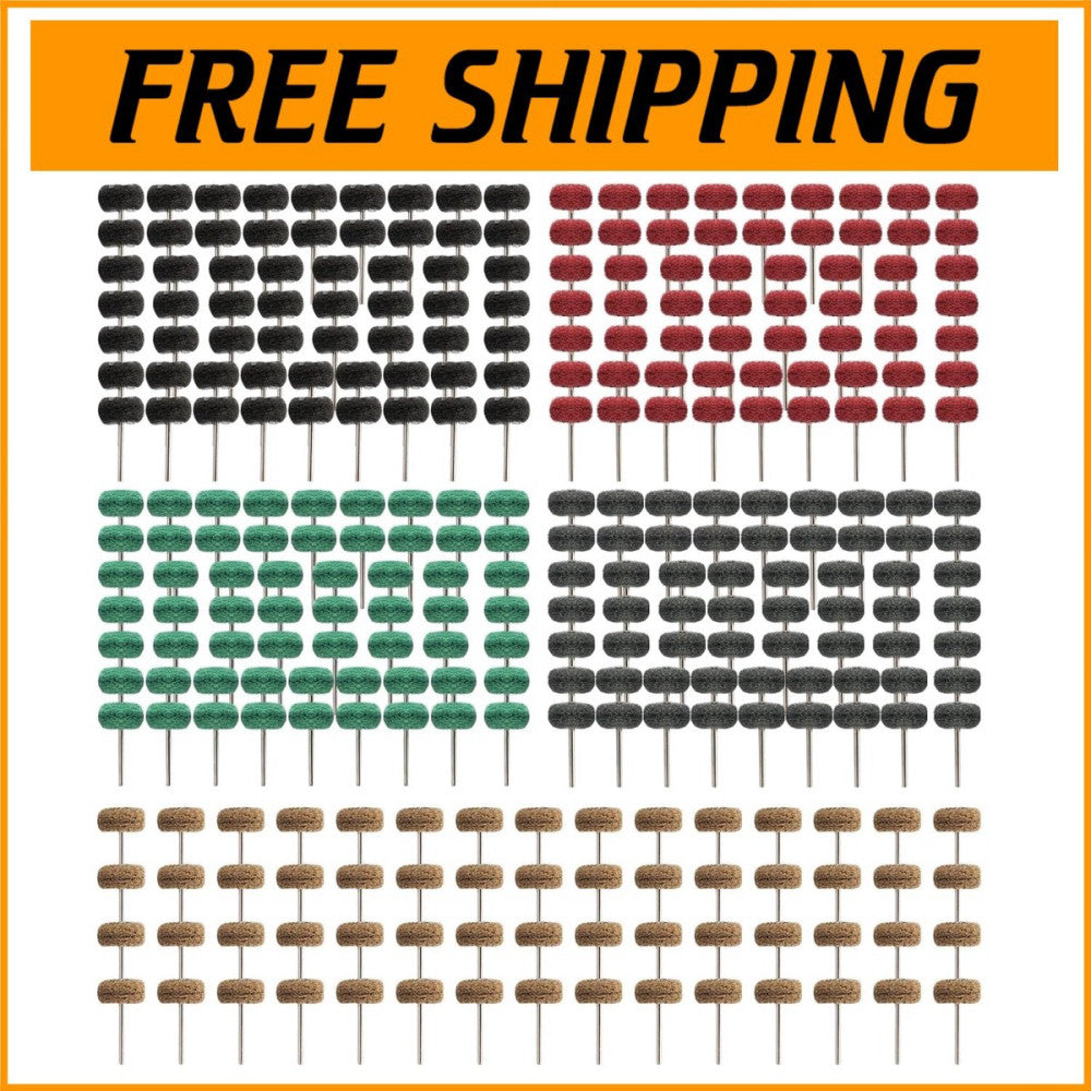 Versatile 1" Abrasive Buffing & Polishing Wheels - 300 Pcs for Detail Work