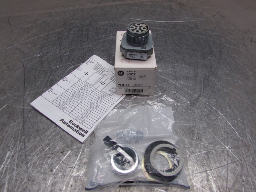 NEW! ALLEN BRADLEY 800T-H17, SER T, 2 POS. SELECTOR SWITCH , MAKE OFFER!