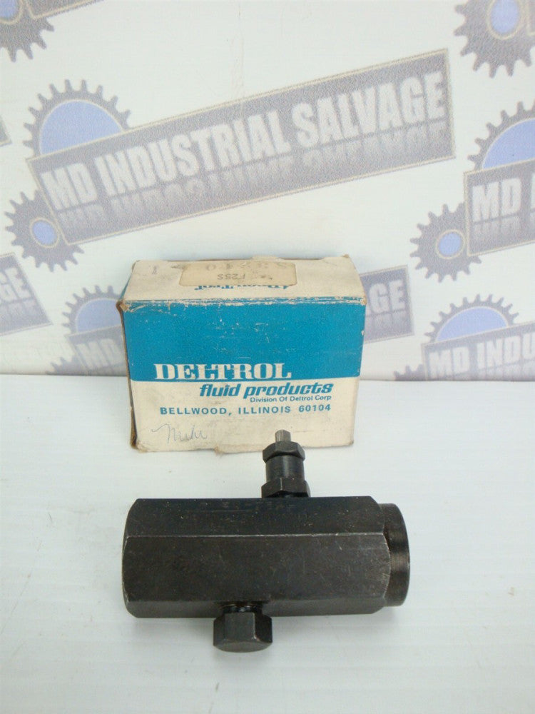 DELTROL F25S PNEU-TROL In-Line Valve 1/4", 5000 psi, F25S - (NEW in BOX)