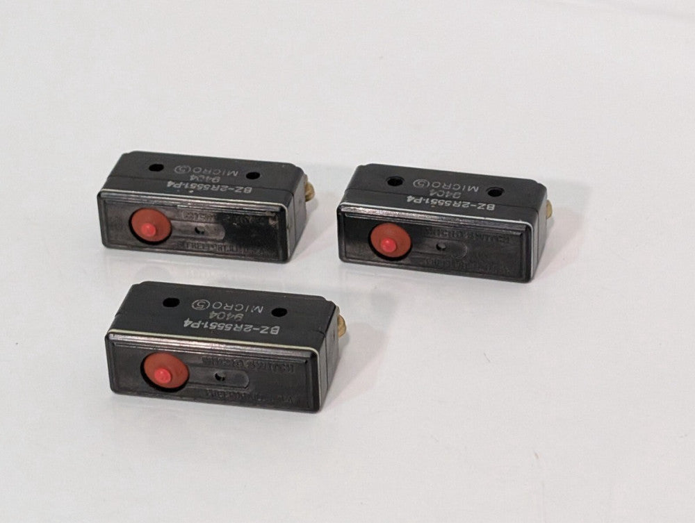 Lot of 3 Microswitch BZ-2R5551-P4 limit switches, 9404, as pictured