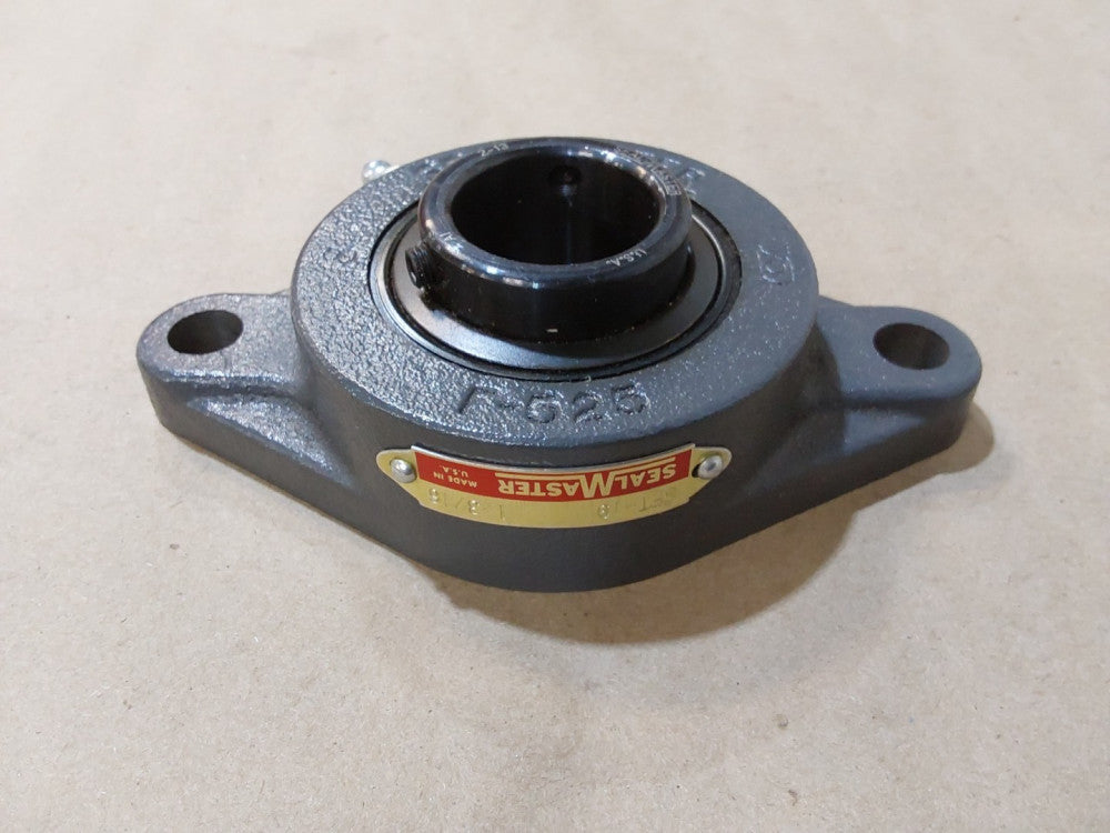 SEALMASTER 2-BOLT FLANGE BLOCK BEARING 1 3/16" SFT-19 