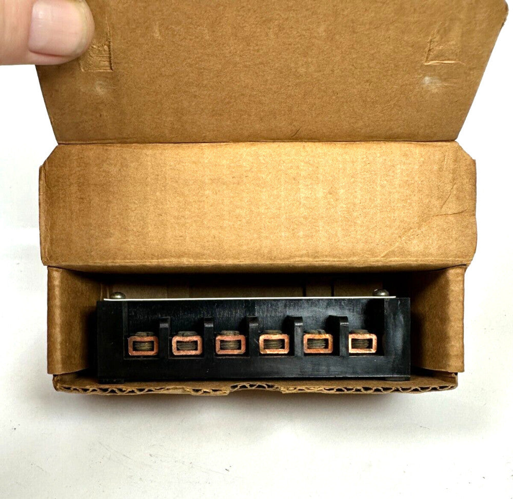 Square D 78071 6 CKT Terminal Block Wire #10 600V Class 9080 Type R-6 - NEW