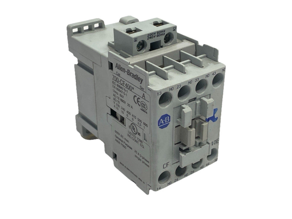 Allen Bradley 700-CF400A Ser A Control Relay 20A 690V 220V/240V Coil