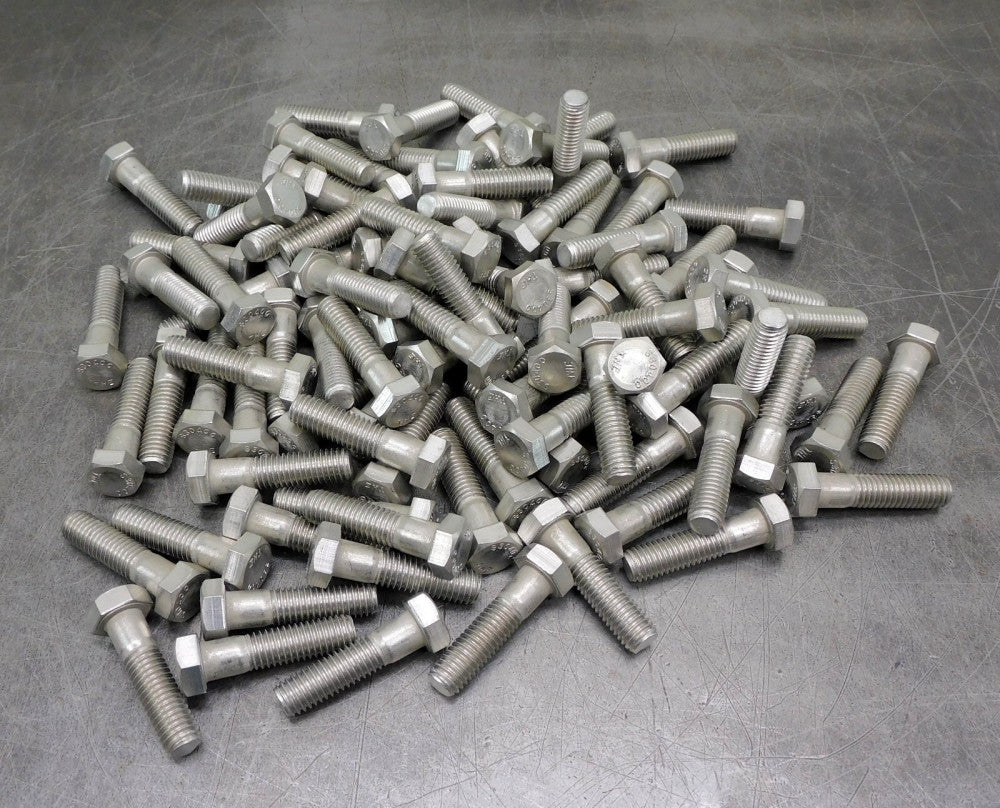 THE S30400 1/2" X 2-1/4" Hex Head Stainless Steel Bolt Lot of Ninety-Eight (98)