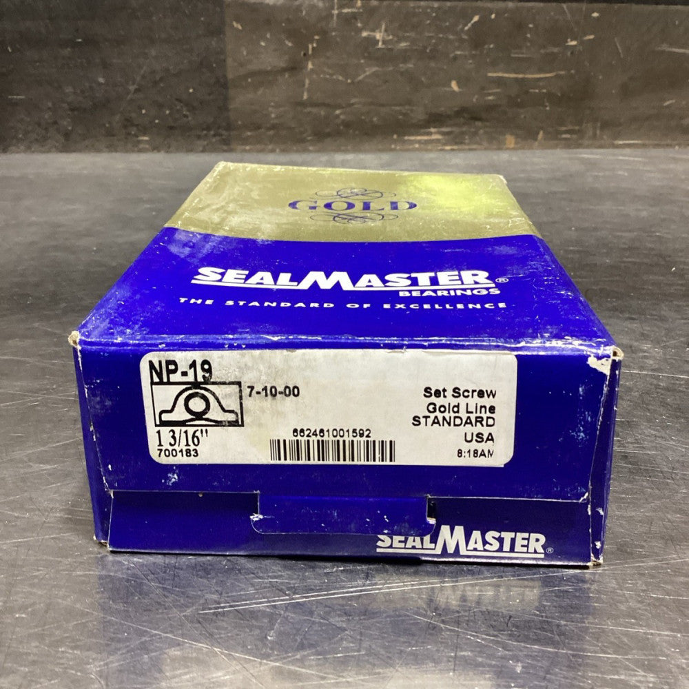 Sealmaster NP-19, 1-3/16” Pillow Block Bearing, NOS