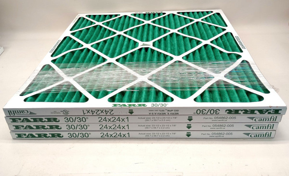 Camfil 054862-005 Farr 30/30 Pleated Filter 24 x 24 x 1 54862005 (Pack Of 4)