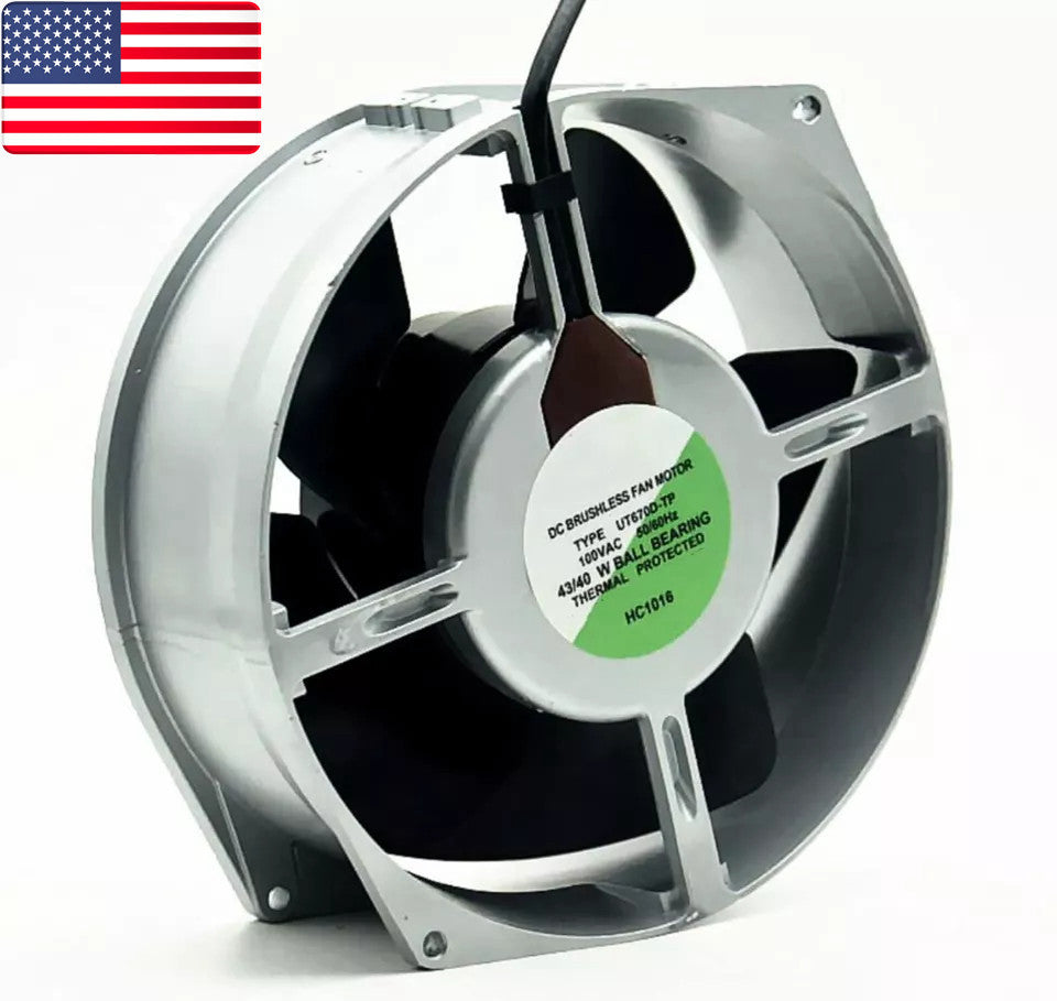 New In box TOYO FAN UT670D-TP Aluminum Frame Fan 100V - US Stock