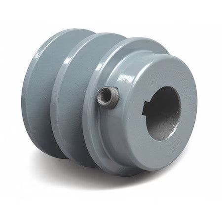 Zoro Select 2Bk3478 7/8 In Fixed Bore 2 Groove V-Belt Pulley 3.55 In Od