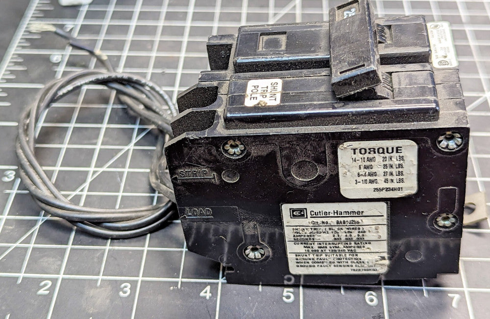 Cutler Hammer Quicklag Circuit Breaker 25A 2 Pole Type BA 120/240V LR43556 [B2B2