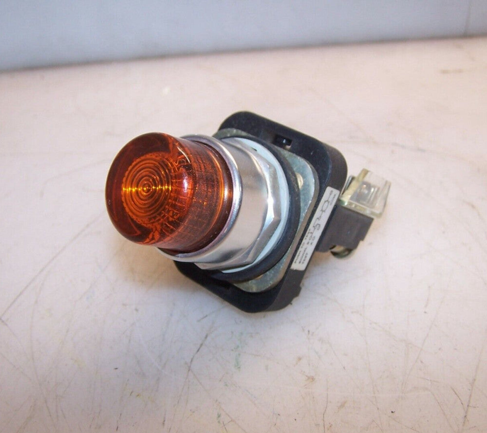 ALLEN BRADLEY AMBER PUSH TO TEST PUSH BUTTON 800T-QT24 