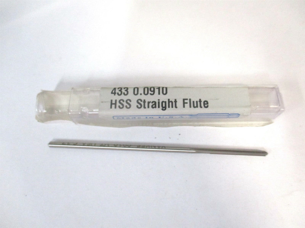 Yankee (433-0.0910) 0.0910 x 3/4" x 3" OAL HSS Straight Flute Chucking Reamer 