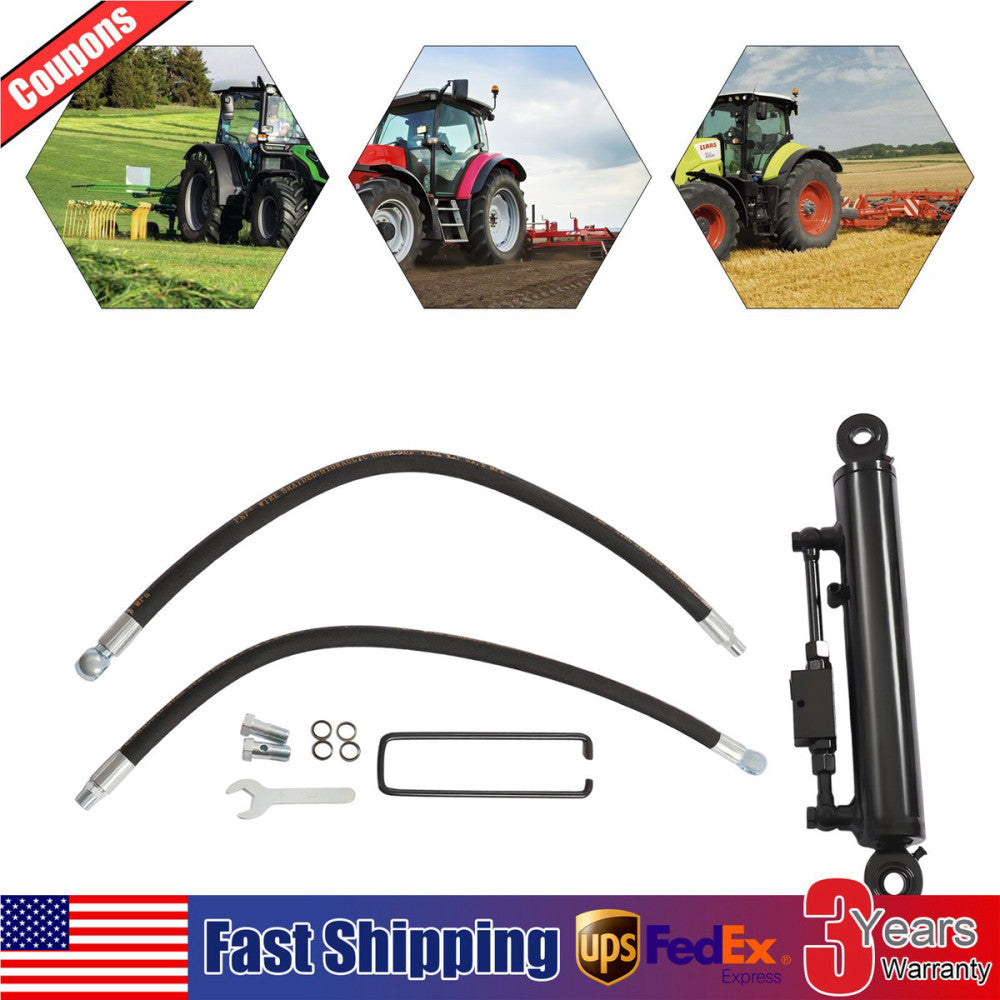 Hydraulic Top Link Cat. 1-1 w/ Locking Block 18 1/8" - 26 3/8"&2 Hose & Wrench