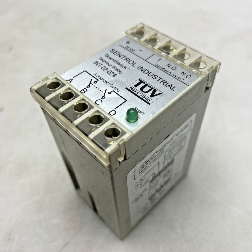 Sentrol Industrial INT-02-024 GuardSwitch Monitor Relay 24 Volt Used
