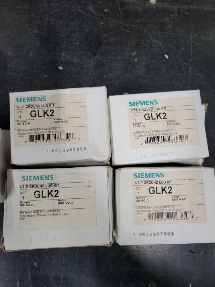 1- NEW SIEMENS I-T-E GROUND LUG KIT 30-60 AMP 600 VAC GLK2