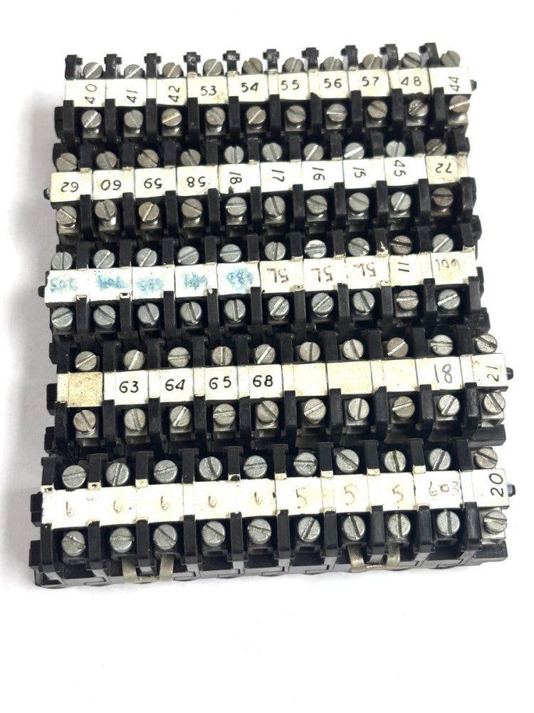 BUCHANAN 20 POSITION TERMINAL BLOCK -LOT OF 5-