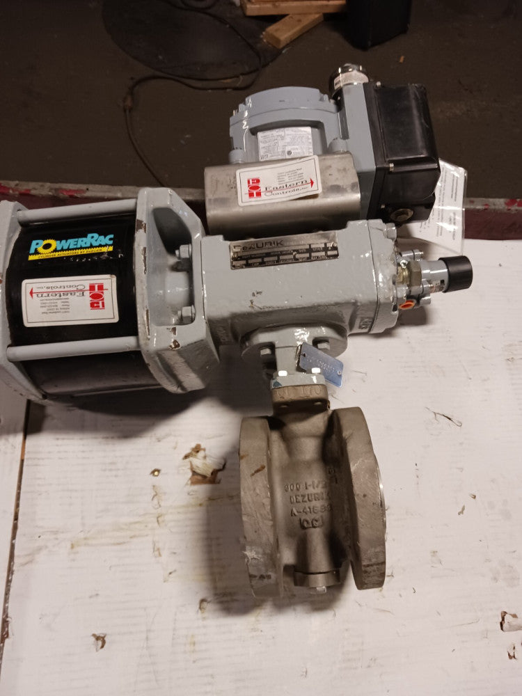 DEZURIK 1-1/2" SS ACTUATED BALL VALVE MASONEILAN SVI-II SVI2-22123121