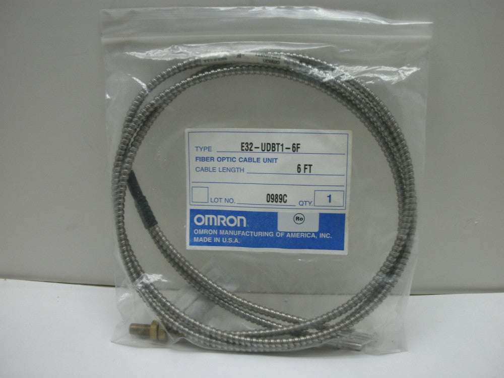 OMRON E32-UDBT1-6F FIBER OPTIC CABLE  UNIT LARGE DIA DIFFUSE 6 FOOT NEW IN PKG