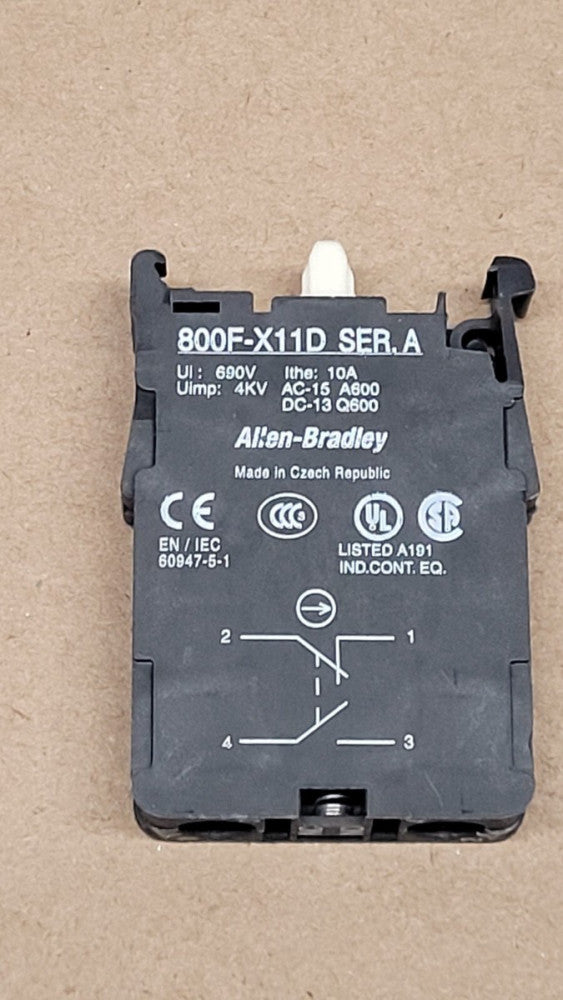 Allen Bradley 88F-X11D Dual Circuit Contact Cartridge 1NO+1NC