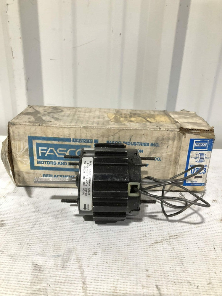 Fasco D223 1/25HP HVAC Shaded Pole Motor 1500RPM 230V 50/60HZ -NIB