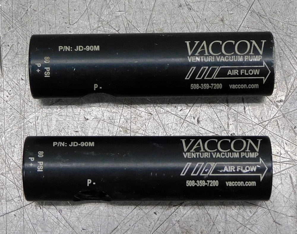 Vaccon JD-920M Cylindrical Vacuum Pump 80psi Lot of Two (2)