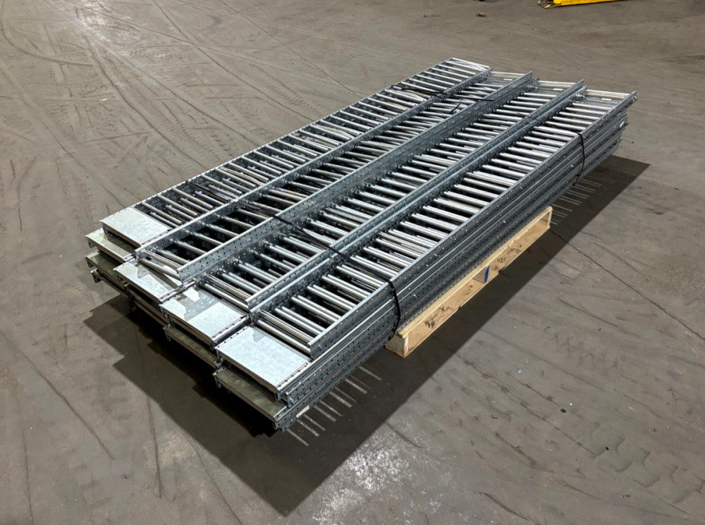 Mallard Manufacturing SKIP-12-006B Gravity Flow Racking, 98"L x 11.5"W LOT OF 20