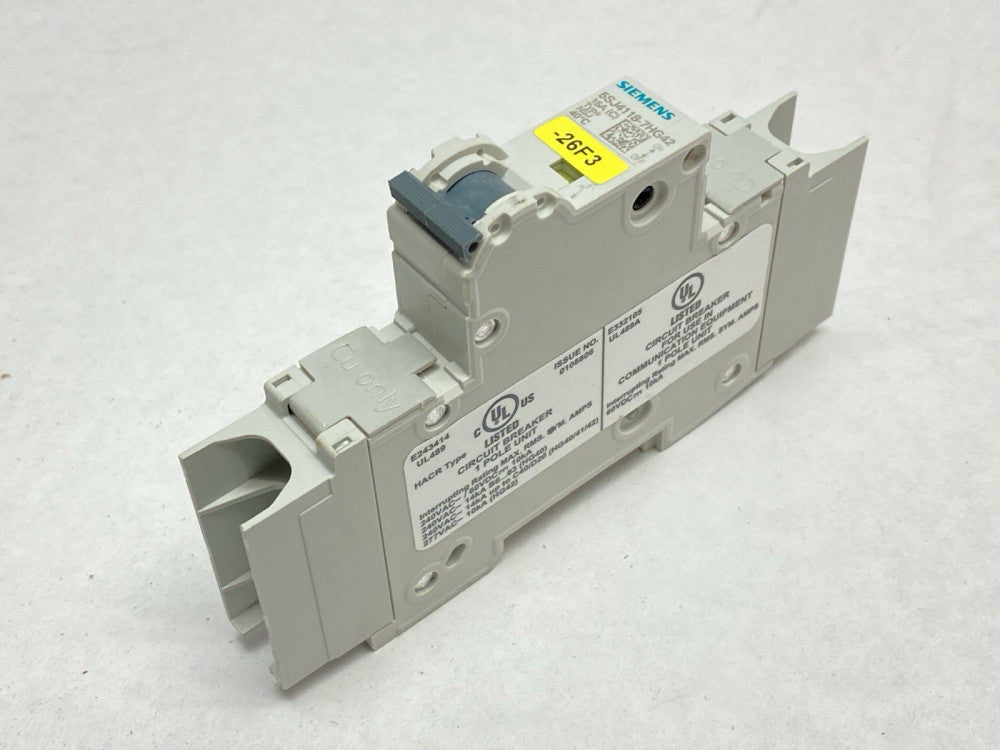 Siemens 5SJ4118-7HG42 Circuit Breaker 1P 15A 277VAC