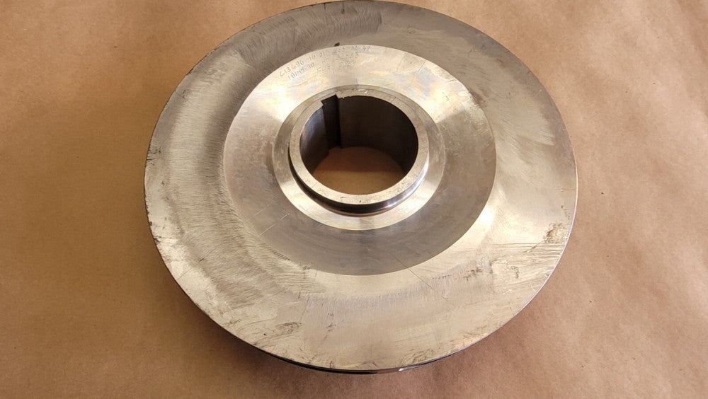 NOS Cast Steel Pump Impeller 12-1/16" Diameter 3-3/8" Bore C13696-16-01 15637