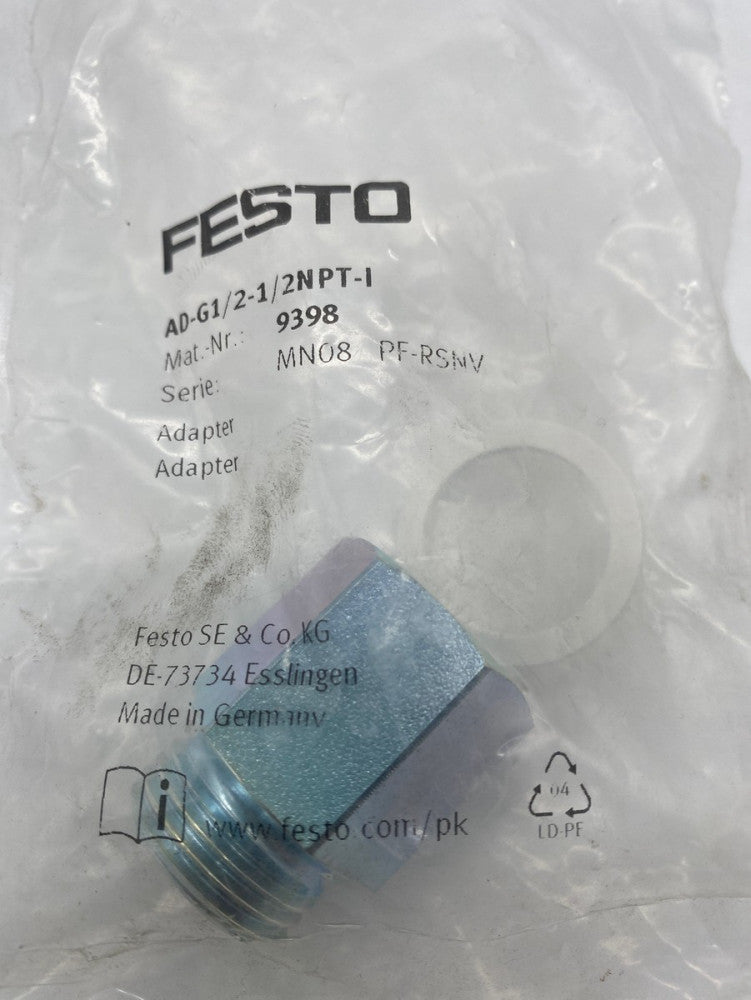 NEW Festo AD-G1/2-1/2NPT-I Adapter 