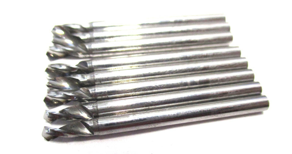 NEW (61608436) 2.7mm x 38mm 2-Flute RH Solid Carbide Spotting Drill - Lot of 8