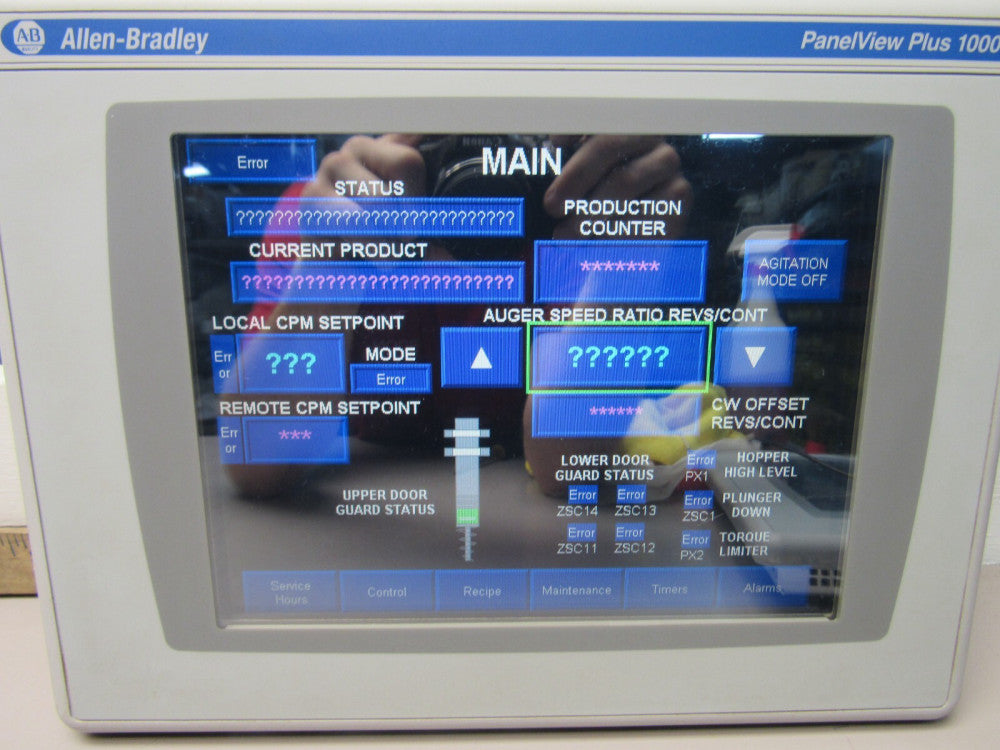 ALLEN BRADLEY PANELVIEW PLUS 1000 2711PC-T10C4D1 SER-A XLNT USED TAKEOUT M/OFFER