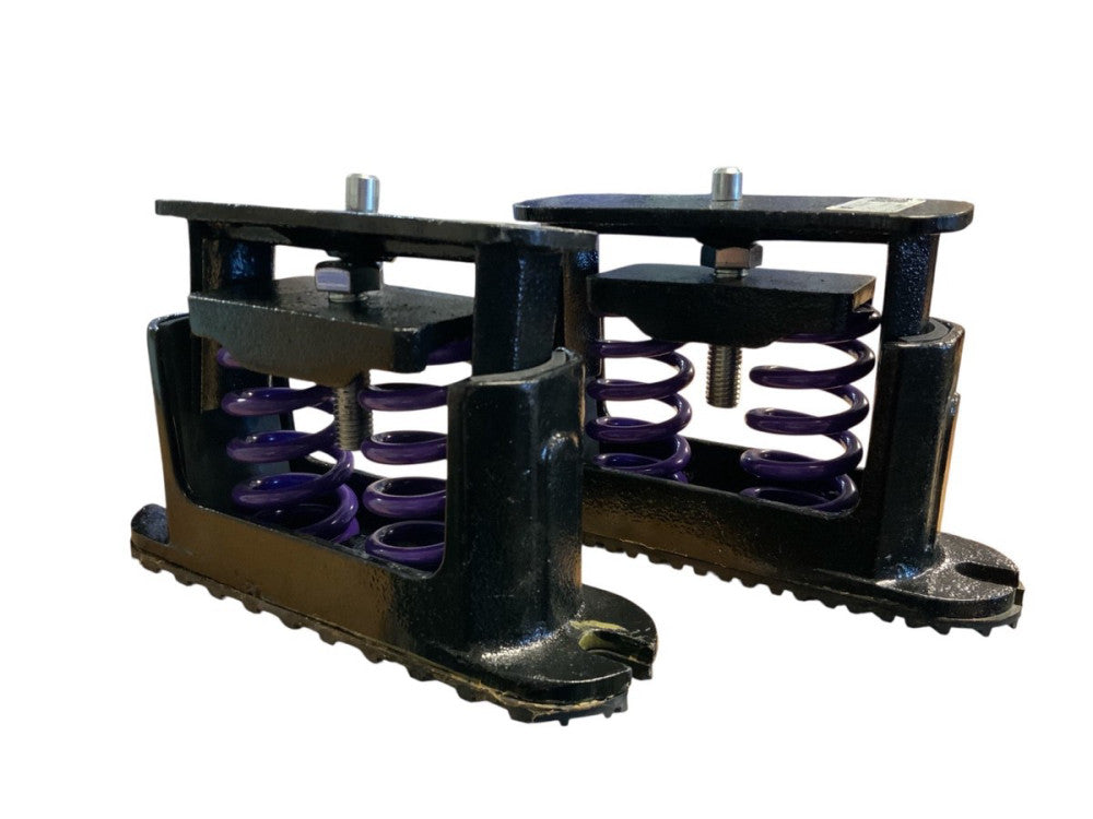 Lot of 2 VMC C2P-1D-1020 Spring Flex Isolators, 1020lb Max Load (each)