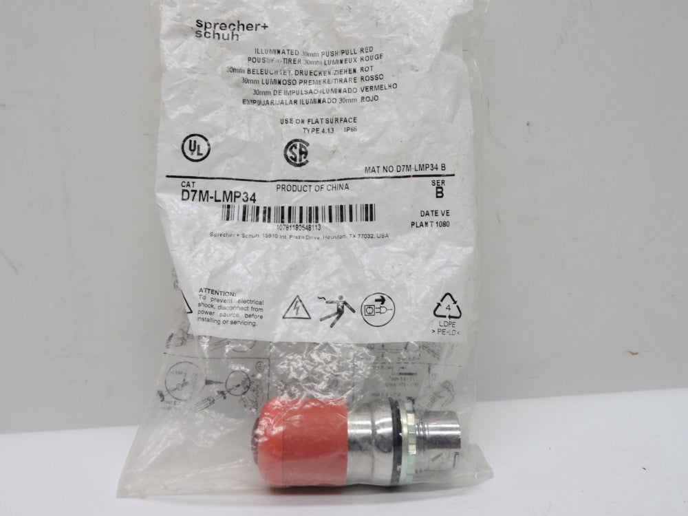 SPRECHER & SCHUH D7M-LMP34 / D7MLMP34 - OEM NEW!